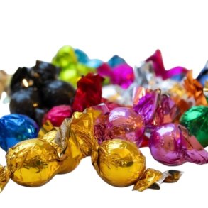 Chokoladekugler og flowpack