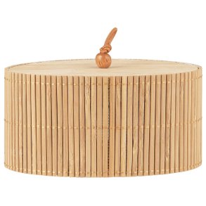 Oval bambus ske 
