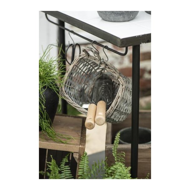 V�gkurv firkantet med 2 hanke