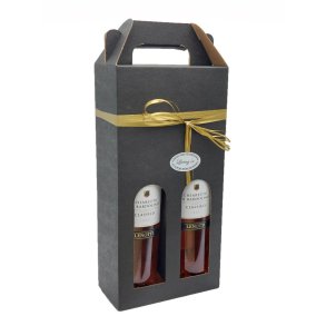 Halvt�r ros�vin i gave�ske