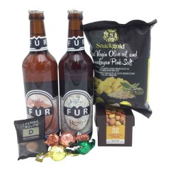 Mindre gave�ske med �l og snacks