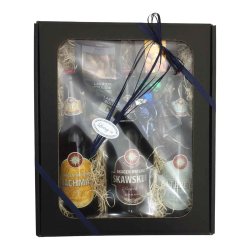 Mellem gave�ske med �l og snacks