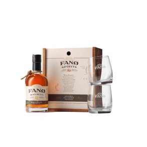 Gavekasse Havfruen 35 cl og 2 glas