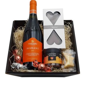 Gavekurv - Den hvide amarone og hjerter