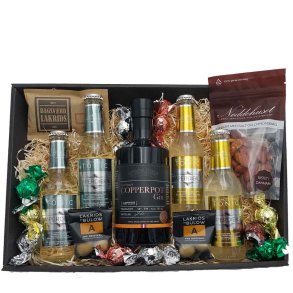 Gavekurv med Trolden Gin, tonic, salt og sdt