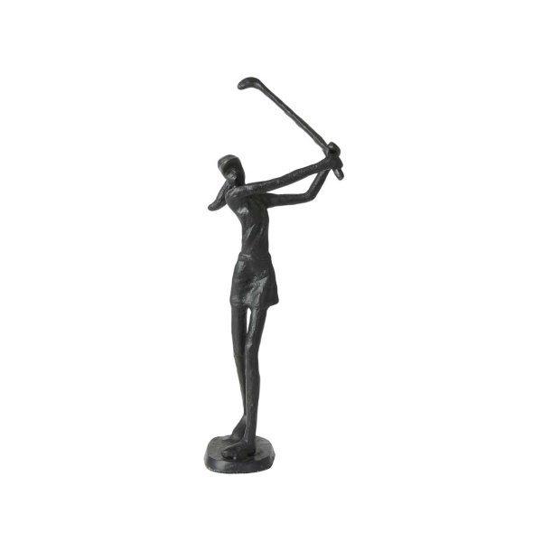 Metalfigur - golfspiller