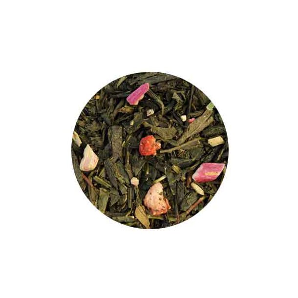 Gr�n rabarber jordb�r te