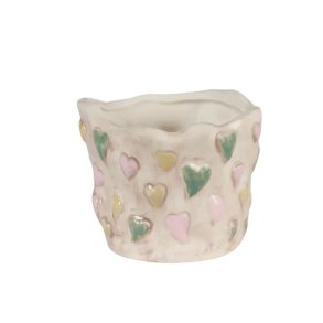 Keramik skjuler med hjerter