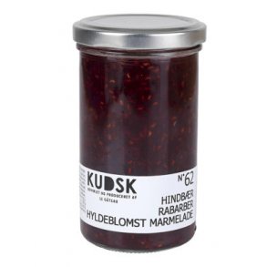 Hindbr, Rabarber og Hyldeblomst Marmelade