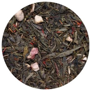 Gr�n rabarber fl�de te