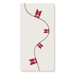 Servietter med Dannebrog Flag