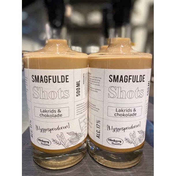 Smagfulde shots - chokolade og lakrids