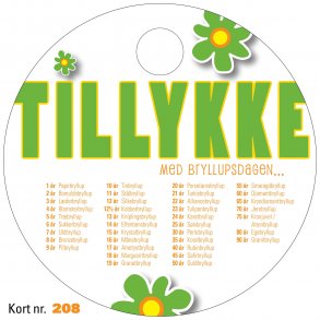 Tillykke med Bryllupsdagen