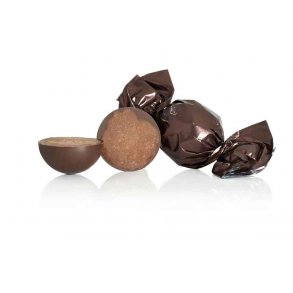Chokolade kugle m�rkebrun - m�rk chokolade m/mint