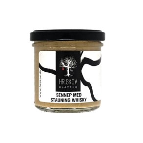 Sennep med stauning whisky