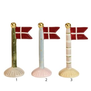 Keramik flag plain - pris pr. stk