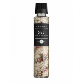 Havsalt med chili, rosmarin, paprika, timian og rosa peber