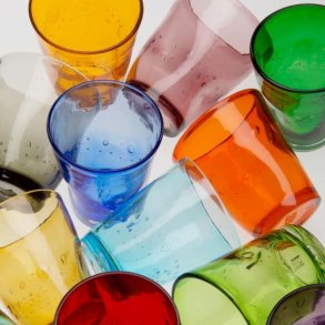 Italienske farvede glas