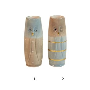 Vase ugle gr-bl - pris pr. stk