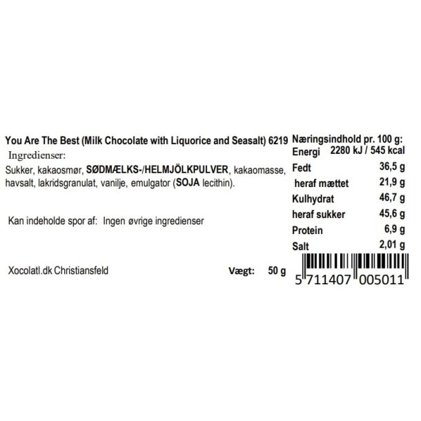 Chokolade Snackbar - You Are The Best 